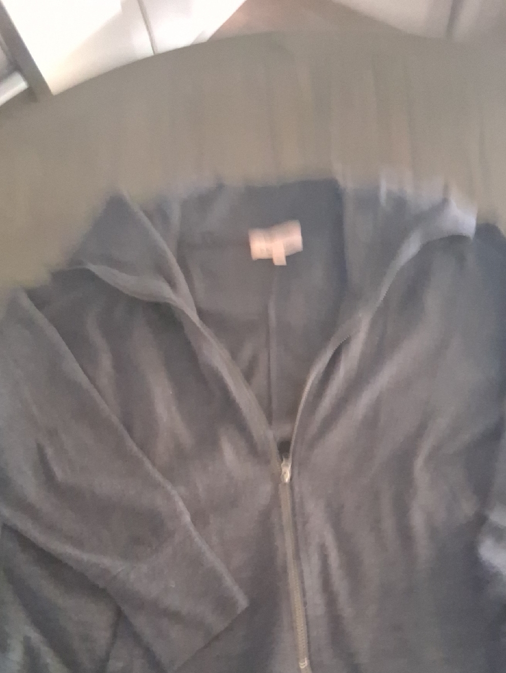 Philosophy Woman Charcoal Grey Zip-Front Cardigan